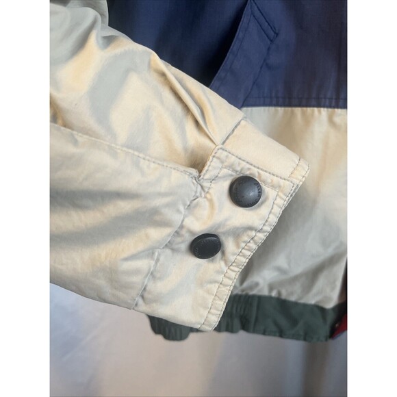 Allen Solly Reverse Bomber Flight Jacket Elastic Waist Length Snap Cuff Cotton - Picture 4 of 10